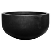 Květináč City bowl, barva černá, více velikostí - PotteryPots Velikost: M - v. 60 cm, ⌀ 110 cm
