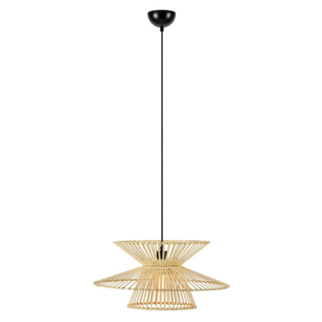 Markslöjd 108785 - Lustr na lanku DUPLICI 1xE27/40W/230V béžová/bambus 108785