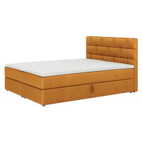 Expedo Čalouněná postel boxspring BETANIA + vrchní matrace, 140x200, itaka 33