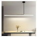 Toolight Moderní designové LED osvětlení APP1659-CP Black 120cm