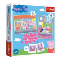 Trefl Puzzle Peppa Pig / 30+48 dílků+pexeso