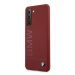 BMW BMHCS21MSLBLRE hard silikonové pouzdro Samsung Galaxy S21 PLUS 5G red Silicone Signature Log