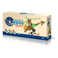 Stavebnice HUGO Vrtulník s nářadím 130ks plast v krabici 31x16x7cm