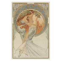 Obrazová reprodukce The Arts 4, Heavily Distressed, Alfons Mucha, 26.7 × 40 cm