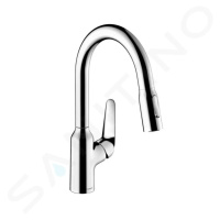 Hansgrohe 71801000 - Dřezová baterie M429-H180 s výsuvnou sprškou, chrom