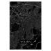 Mapa Ankara black, 26.7 × 40 cm