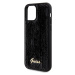 Zadní kryt Guess Sequin Script Logo pro Apple iPhone 12/12 Pro, černá