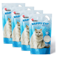 Akinu HAPPY CAT Silika gel bílý stelivo pro kočky 3,6 l MTP 4 ks