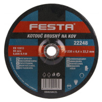 FESTA 22248 230mm kotouč brusný na kov 230 x 22,23 x 6,4 mm / EN 12413