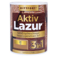 Kittfort Nano lazura na dřevo Aktivlazur teak, 750 ml