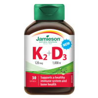 Jamieson Vitamíny K2 120mcg A D3 1000 Iu Cps.30