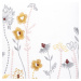 Dekorační polštář s výplní | MINCA | vyšívané květiny | 45x45 cm | 883748 Homla