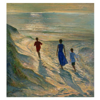 Timothy Easton - Obrazová reprodukce Beach Walk, 1994, (35 x 40 cm)
