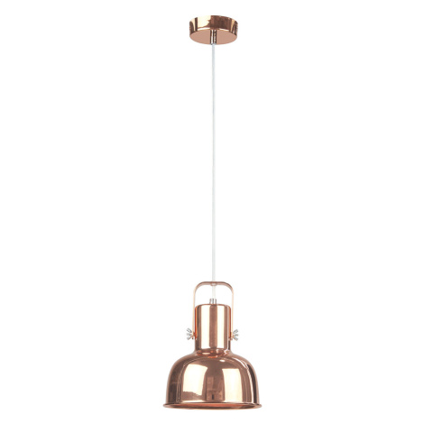 Visící lampa v retro stylu, kov, rose gold, AVIER TYP 3 Tempo Kondela