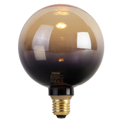 E27 stmívatelná LED lampa G125 černá zlatá 3,5W 80lm 1800K Calex