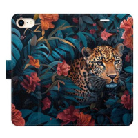 iSaprio Flip pouzdro Flower Jaguar 02 pro iPhone 7/8/SE 2020