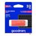 Goodram USB flash disk, USB 3.0, 32GB, UME3, oranžový, UME3-0320O0R11, USB A, s krytkou