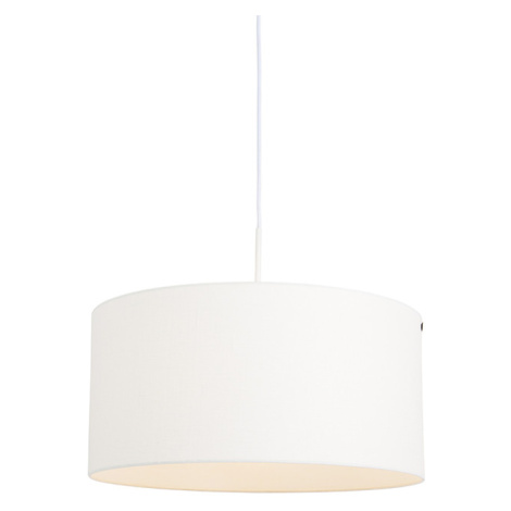 Moderní závěsná lampa bílá s bílým odstínem 50 cm - Combi 1 QAZQA