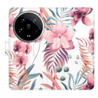 iSaprio Flip pouzdro Pink Flowers 02 pro Xiaomi 14 Ultra