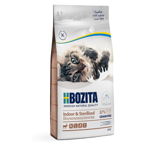 Bozita Indoor & Sterilised Grain free se sobím masem 10 kg