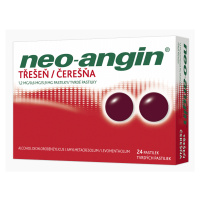 Neo-angin bez cukru Třešeň 24 pastilek