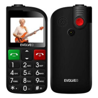 EVOLVEO EasyPhone FL černý s nabíjecím stojánkem