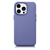 iCarer Case Leather pouzdro z přírodní kůže pro iPhone 14 Pro Max light purple (WMI14220708-LP) 