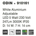 Nova Luce Kovové nástěnné LED svítidlo Odin s možností vyklopení - pr. 140 x 70 mm, 5 W, bílá NV
