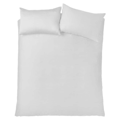 Bílé povlečení na dvoulůžko/prodloužené z bavlněného saténu 230x220 cm Cotton Sateen – Bianca
