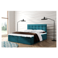 Eka Kontinentální čalouněná postel OSLO (160x200 cm) Barva látky Trinity: (2313) Modrá