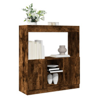 vidaXL Skříň highboard kouřový dub 92 x 33 x 100 cm kompozitní dřevo