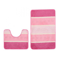 Sada koupelnových koberečků MULTI B5016 řecký, růžový
