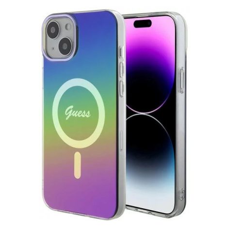 Kryt Guess GUHMP15MHITSK iPhone 15 Plus 6.7" rainbow hardcase IML Iridescent MagSafe (GUHMP15MHI