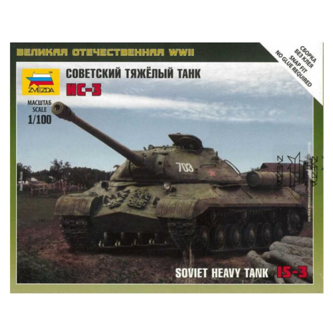 Wargames (WWII) tank 6194 - Soviet Tank IS-3 (1: 100) Zvezda