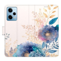 iSaprio flip pouzdro Ornamental Flowers 03 pro Xiaomi Redmi Note 12 Pro 5G / Poco X5 Pro 5G