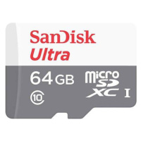 Paměťová karta SanDisk Ultra Android microSDXC 64GB 100MB/s Class 10 UHS-I (SDSQUNR-064G-GN3MN)