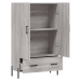 vidaXL Skříň highboard šedá sonoma 69,5 x 31 x 115 cm kompozitní dřevo