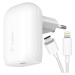 Nabíječka do sítě Belkin Usb-c Pd 3.0 Pps 3A 30W +kabel Lightning 1m