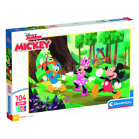 Clementoni - Puzzle Maxi 104 Disney Mickey a přátelé