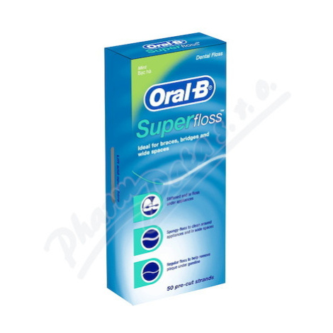 Oral-B SuperFloss dentální nit pásky 50m