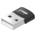 AlzaPower USB-A (M) to USB-C (F) 2.0 černý