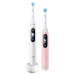 Oral-B iO Series 6 Duo elektrický zubní kartáček 2 ks White/Rose