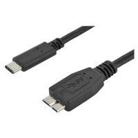 PremiumCord Kabel USB 3.1 konektor C/male - USB 3.0 konektor Micro-B/male, 1m - ku31cmb1bk