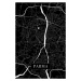 Mapa Parma black, 26.7 × 40 cm