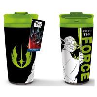 Hrnek cestovní Yoda Feel The Force 450 ml