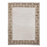 Diamond Carpets koberce Ručně vázaný kusový koberec Greek DESP P86 Ivory White Antique Mud - 240