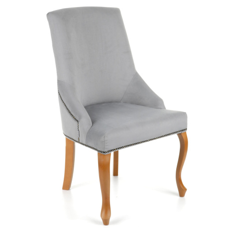 Snap Alexis 2 s cvočky, nohy Ludík křeslo šedé