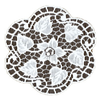 Dekorační žakárový ubrousek ALICE bílá více rozměrů MyBestHome Rozměr: Ø 70 cm