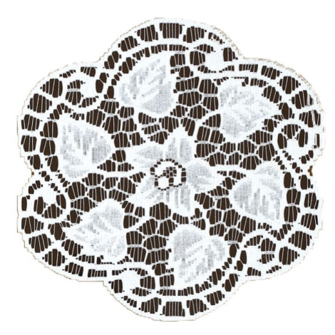 Dekorační žakárový ubrousek ALICE bílá více rozměrů MyBestHome Rozměr: Ø 70 cm MyBestHome PRO