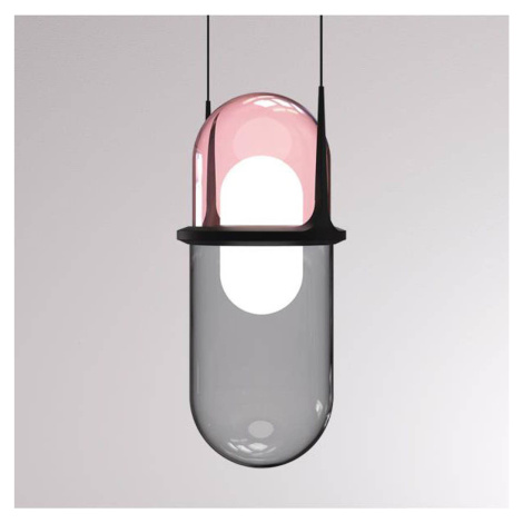 Molto Luce Pille LED závěsné světlo růžová/šedá